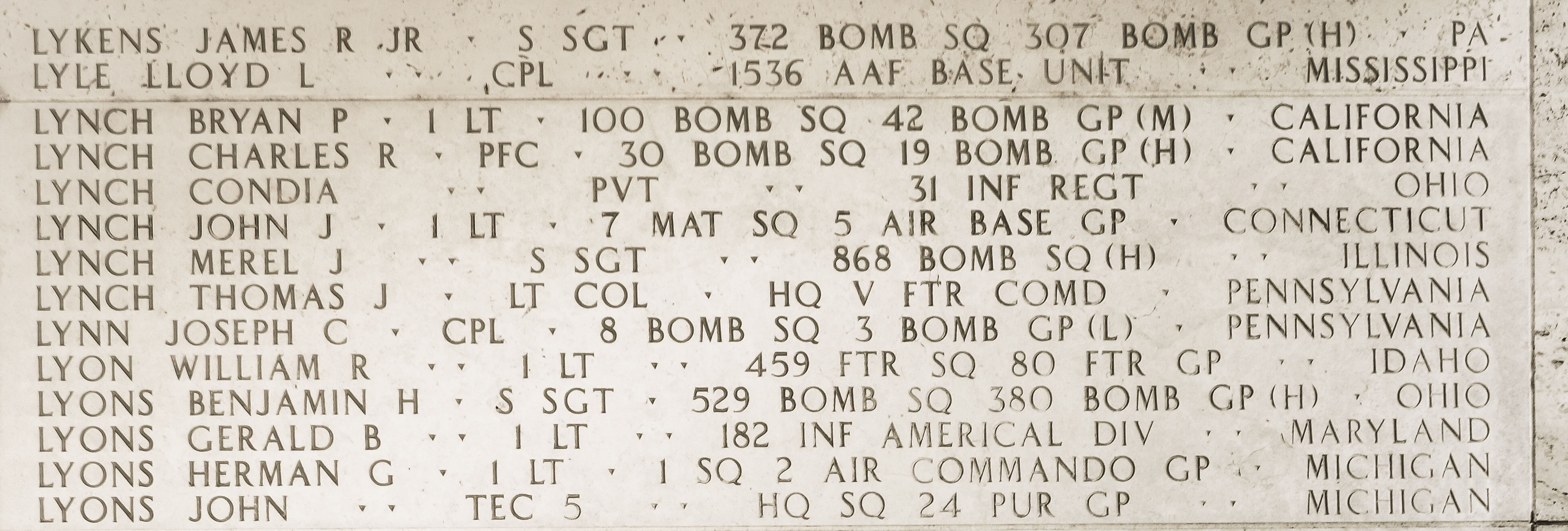 Frank W. Lytle, Technical Sergeant